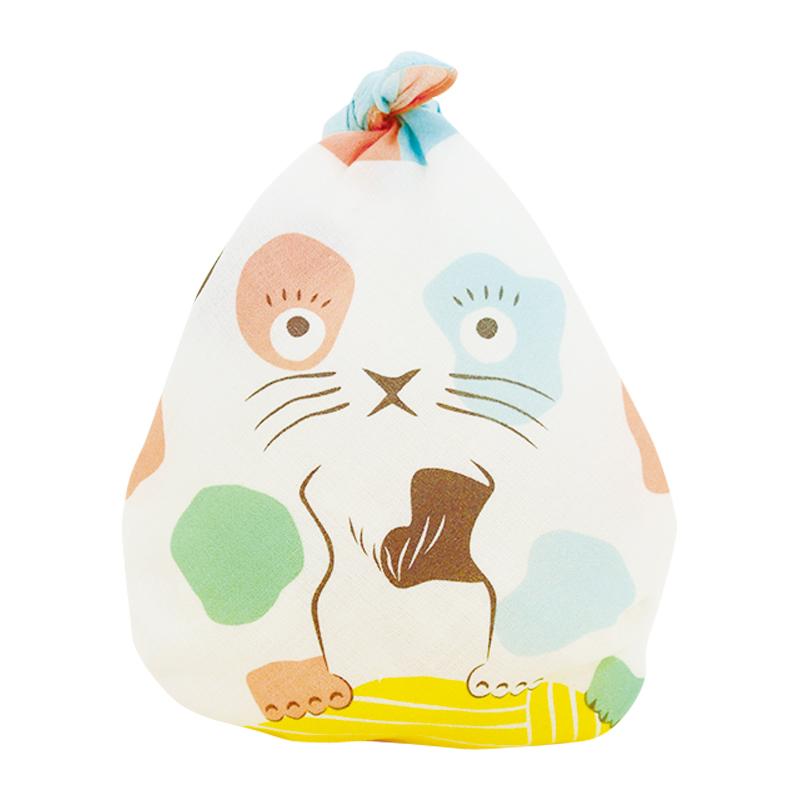 Furoshiki Cochae, tissu emballage - Chat Rose | Moshi Moshi Paris