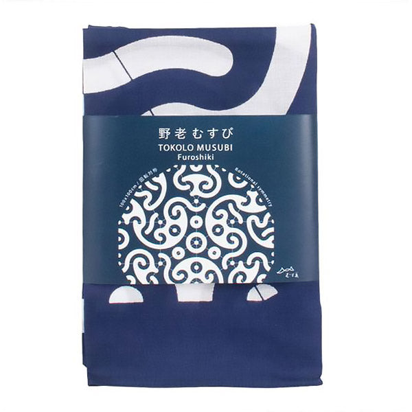 Furoshiki PPP Karakusa Bleu - Japan | Moshi Moshi Paris