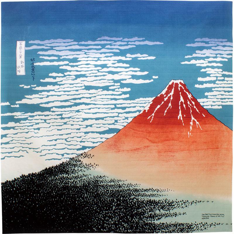 Furoshiki Hokusai - Le Mont Fuji Rouge | Moshi Moshi Paris