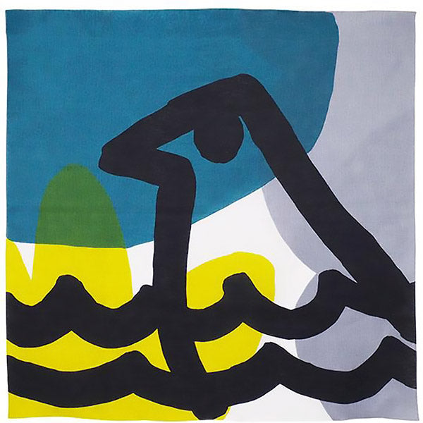Furoshiki Lin Masaru Suzuki - Canari Gris & Vert | Moshi Moshi Paris