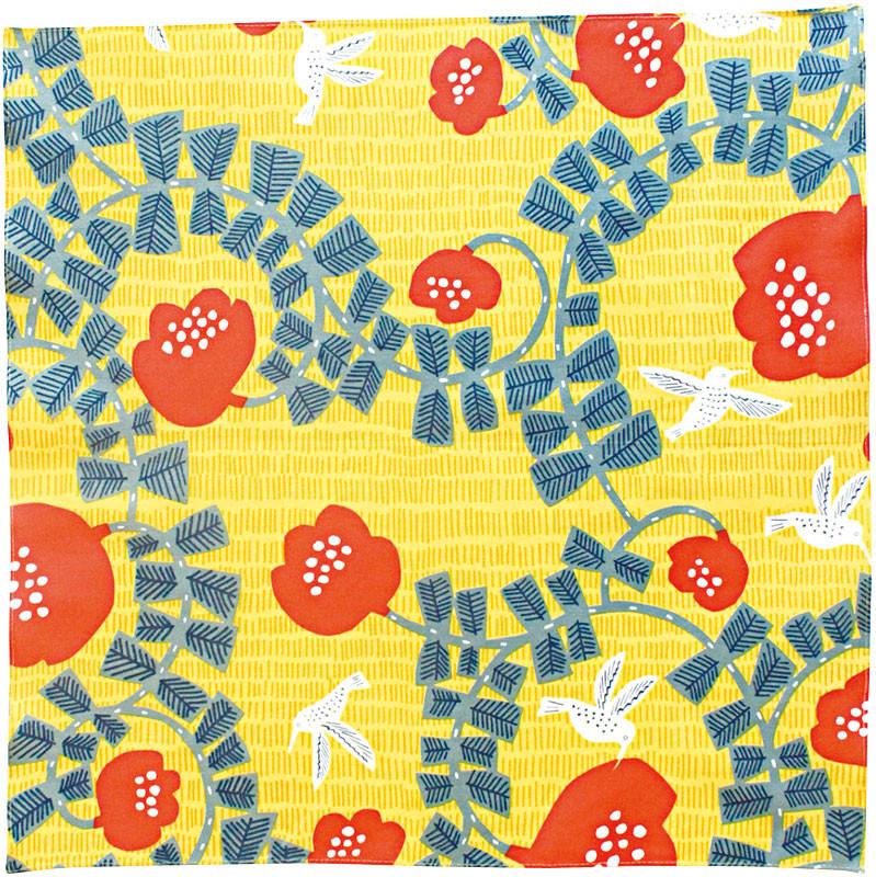 Furoshiki Colibri Jaune, 45x45cm
