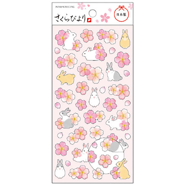 Stickers Sakura and Friends - Lapin Usagi | Moshi Moshi Papeterie