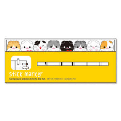 Marque page Sticker Chat - Lovely Cats | Moshi Moshi Paris Japan
