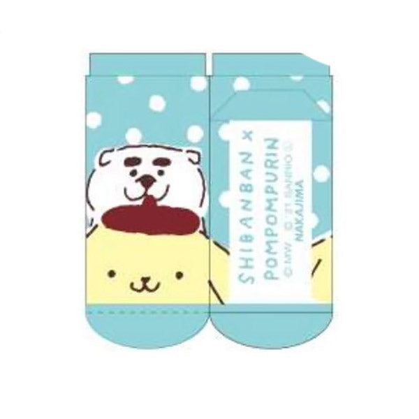 Chaussette Pompom Puri Shiban Ban - Sanrio | Moshi Moshi Paris Japan