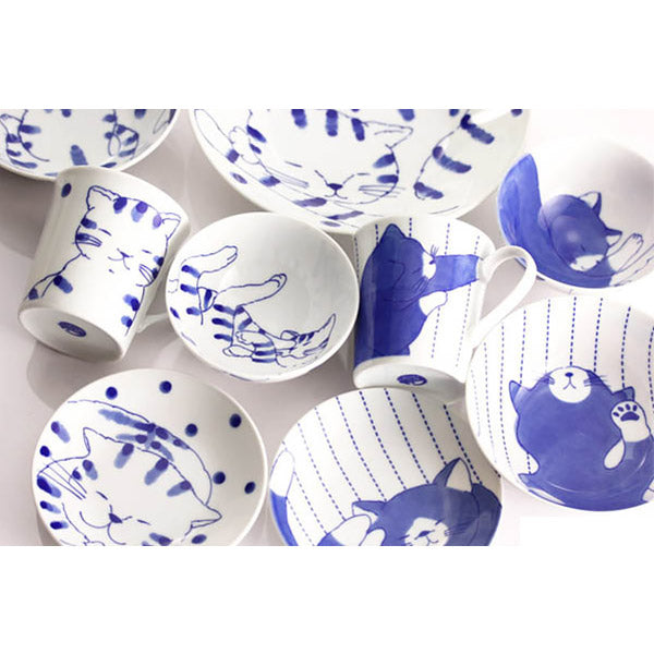 Coupelle Nakayoshi Chat Pois - Porcelaine Mino | Moshi Moshi Paris