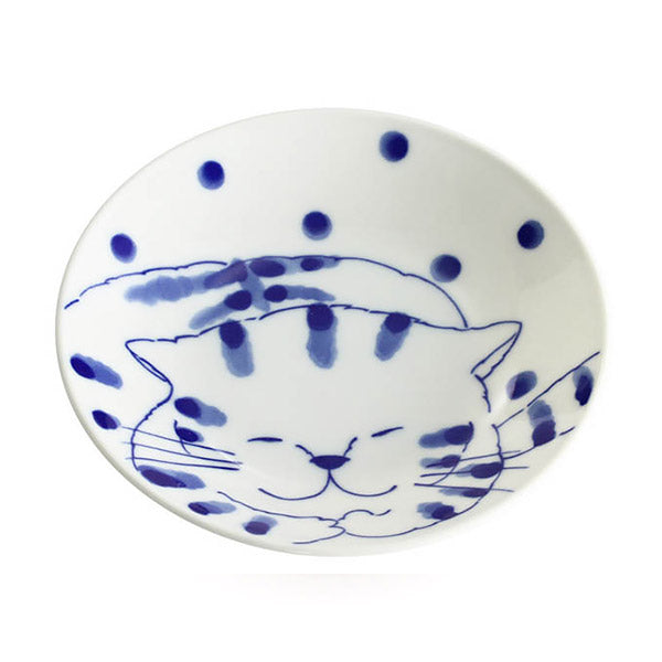 Coupelle Nakayoshi Chat Pois - Porcelaine Mino | Moshi Moshi Paris