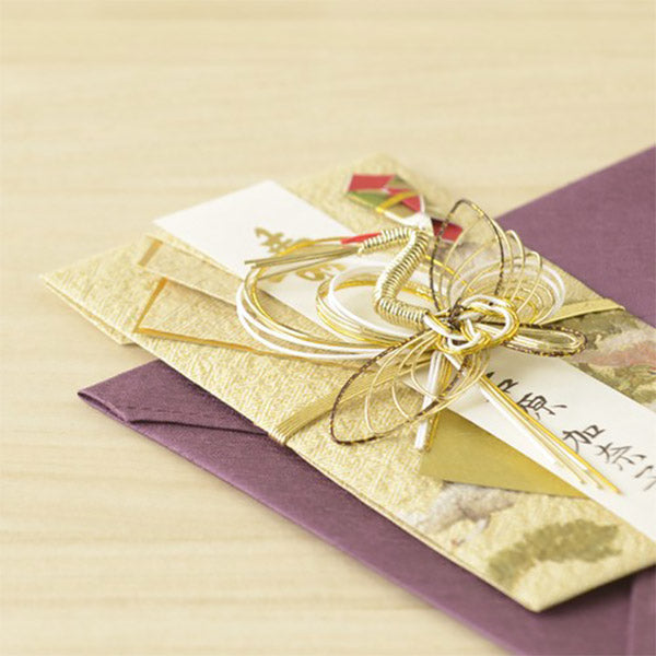 Enveloppe d'Etrennes Grues - Gold | Moshi Moshi Paris Japan