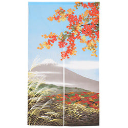 Noren Fuji Autumn - Feuille D'Erable | Moshi Moshi Paris Japan