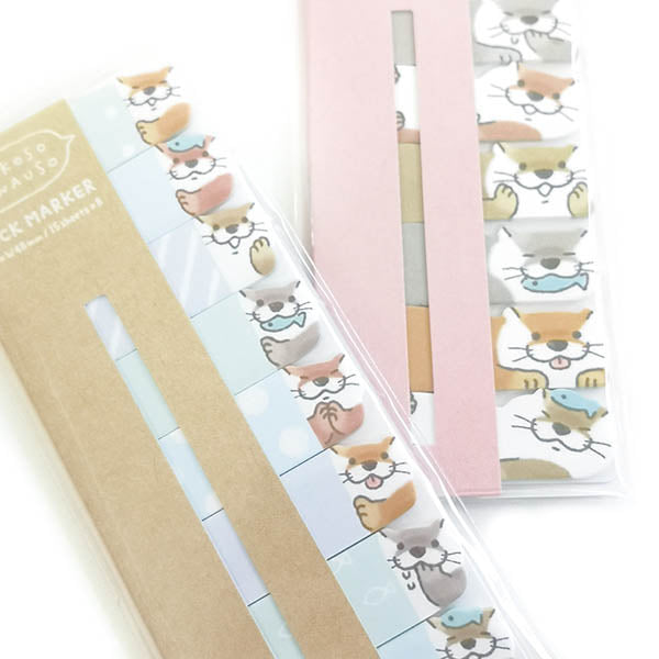 Marque Page Sticker Loutre - Kawaii et Design | Moshi Moshi Paris