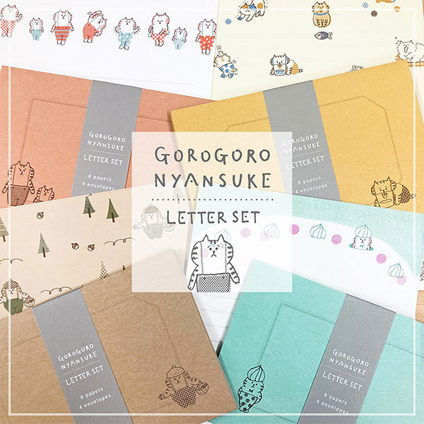 Papier Lettre & Enveloppe Chat - Goro Goro | Moshi Moshi Paris