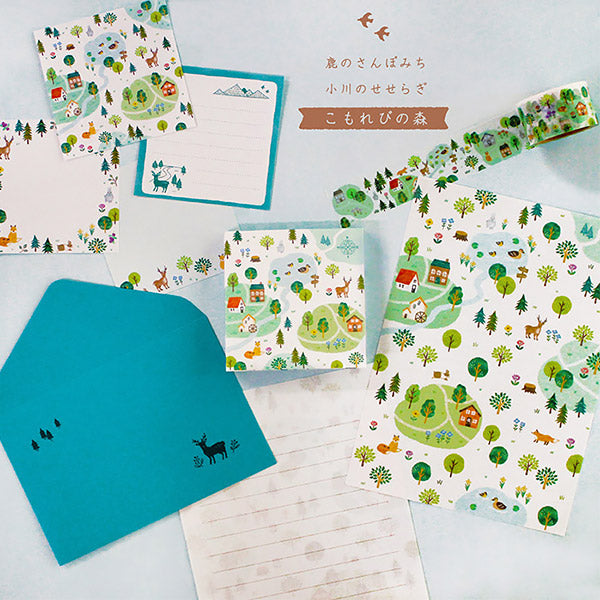 Papier Lettre & Enveloppe Komorebi Forest - Kawaii | Moshi Moshi Paris