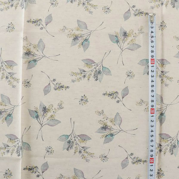 Tissu Japonais Yuki - Beige | Moshi Moshi Boutique Paris