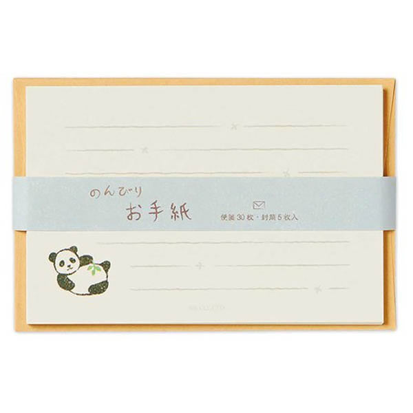 Papier Lettre Panda Kawaii - Japonais | Moshi Moshi Paris