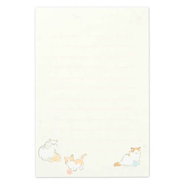 Carnet Papier Lettre Chat - Japan | Moshi Moshi Papeterie Paris