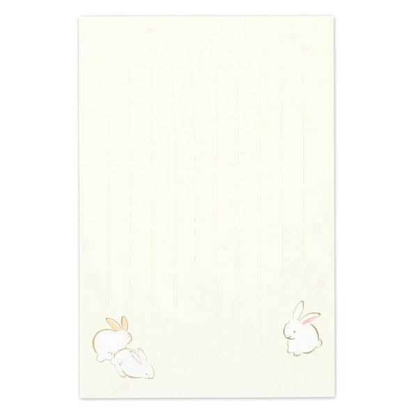Carnet Papier Lettre Wazu - Lapin Usagi | Moshi Moshi Papeterie Kawaii