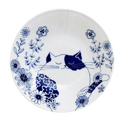 Assiette Creuse Chat Namikko - Vaisselle Japonaise | Moshi Moshi Paris