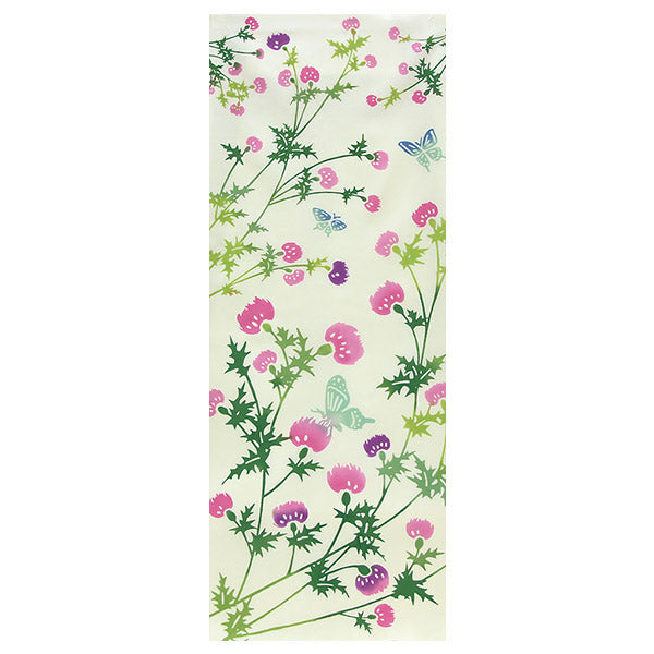Tenugui Flower Thisle - Made in Japan | Moshi Moshi Paris