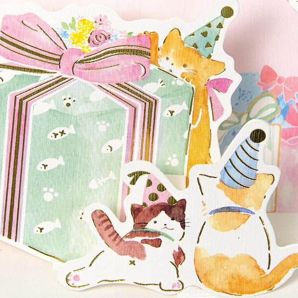 Carte Pop Up Chat - Joyeux Anniversaire | Moshi Moshi Paris Japan