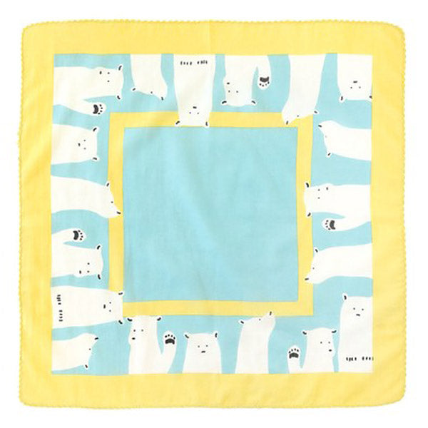 Furoshiki Ours Polaire - Jaune, 52x52cm