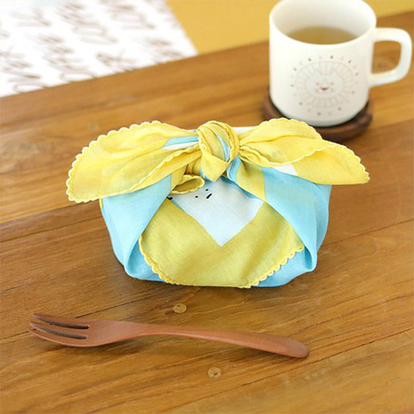 Furoshiki Ours Polaire - Jaune, 52x52cm