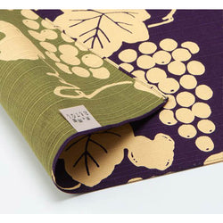 Furoshiki Réversible - Raisin Violet & Vert | Moshi Moshi Paris Japan