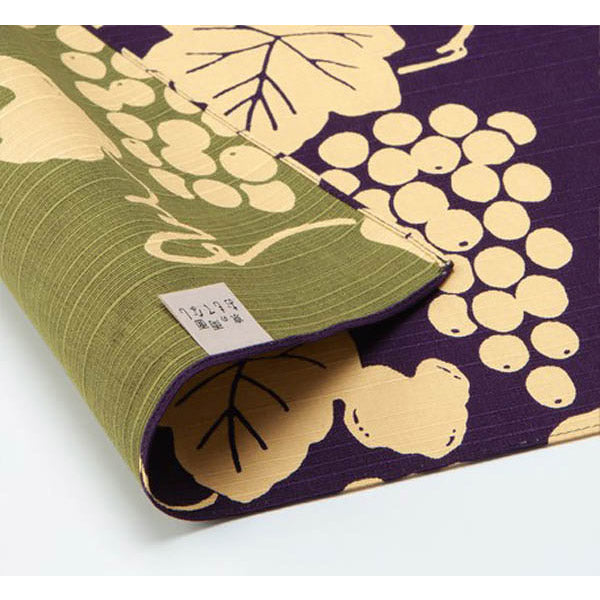 Furoshiki Réversible - Raisin Violet & Vert | Moshi Moshi Paris Japan