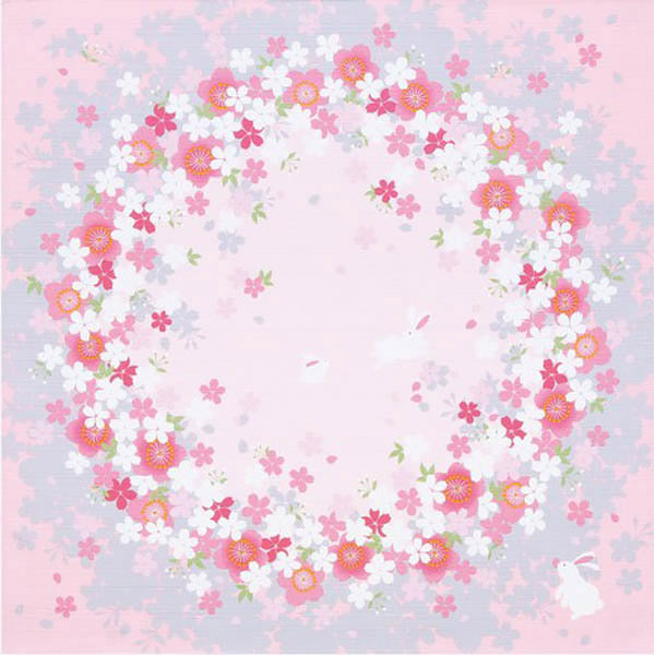 Furoshiki Sakura Usagi - Japan | Moshi Moshi Boutique Paris