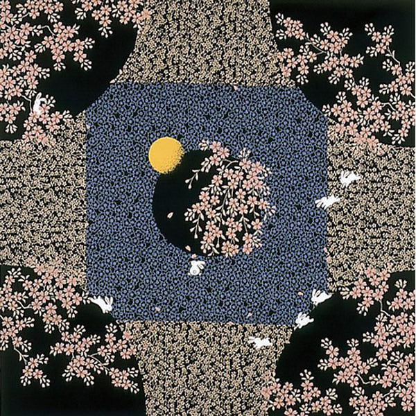 Furoshiki Usagi Sakura By Night - Japan | Moshi Moshi Paris