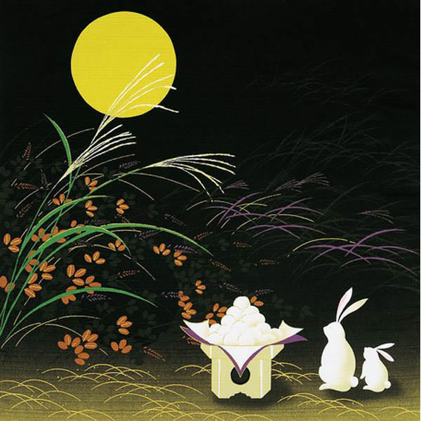 Furoshiki Lapin - Usagi Moon By Night | Moshi Moshi Paris