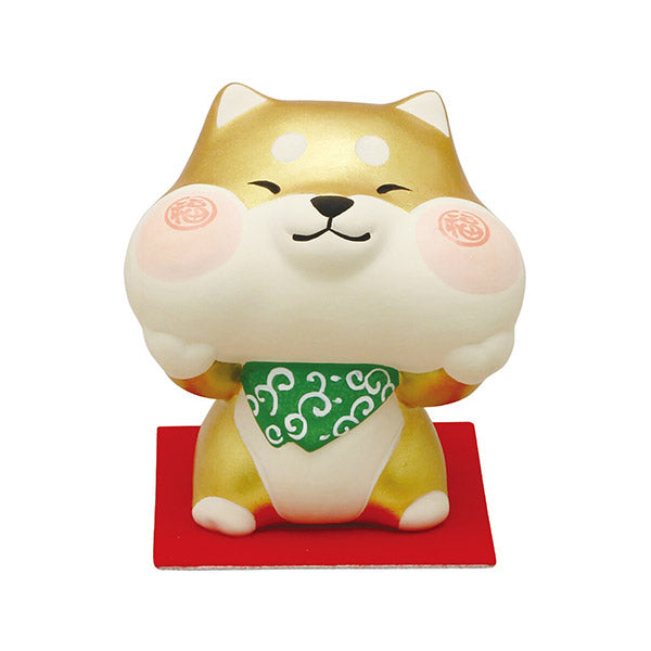 Figurine Shiba Plump - Fukuso Gold | Moshi Moshi Paris Japan