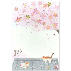 Carte Postale Chat Sakura - Sieste sur le Toit