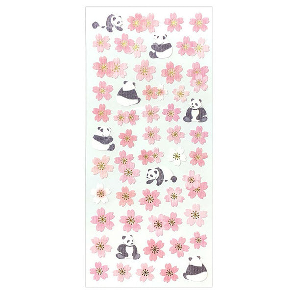 Stickers Sakura Panda - Papeterie Japonaise | Moshi Moshi Paris