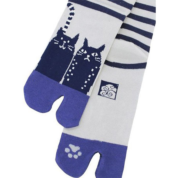 Tabi Chat Rayure - Chaussette Japonaise | Moshi Moshi Paris