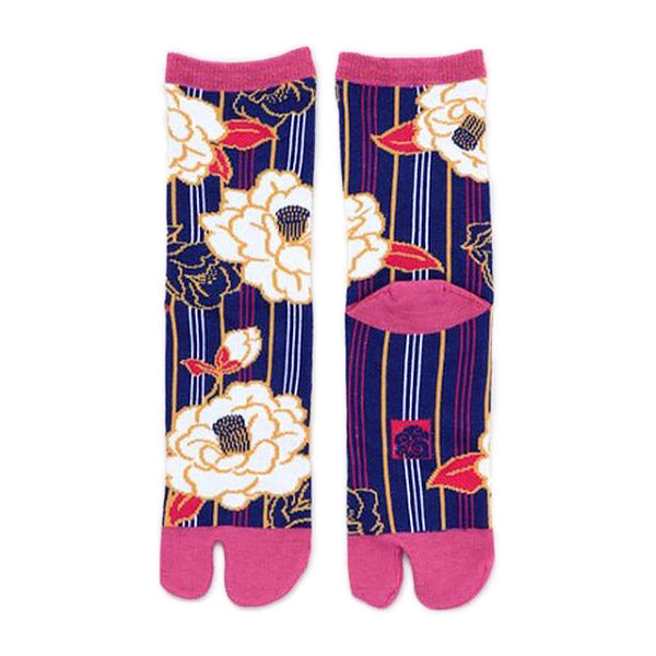 Chaussette Tabi Camelia - Chaussette Japonaise Orteil | Moshi Moshi Paris