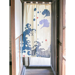 Noren Vague Ivoire - Rideau Japonais | Moshi Moshi Paris
