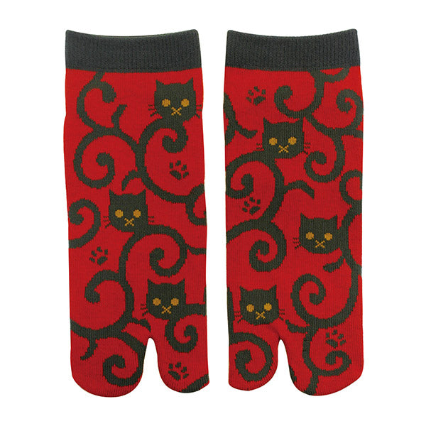 Chaussette Tabi - Chat Arabesque | Moshi Moshi Paris Japan