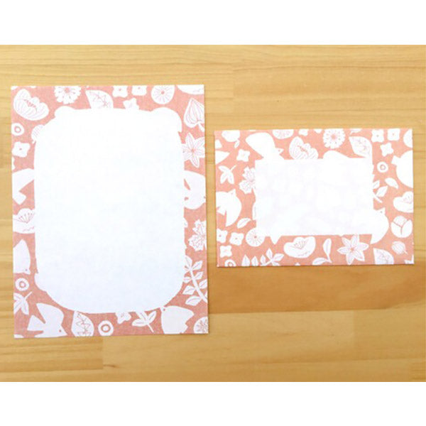 Papier Lettre Kimika - Orange Flowers | Moshi Moshi Papeterie Kawaii