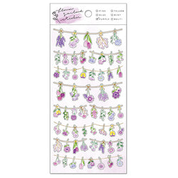 Stickers Flower Land - Purple | Moshi Moshi Papeterie Japonaise Kawaii