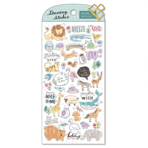 Stickers Animal - Made in Japan | Moshi Moshi Papeterie Kawaii