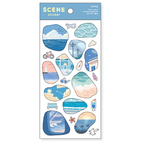 Stickers Scène - Sunny | Moshi Moshi Papeterie Japonaise