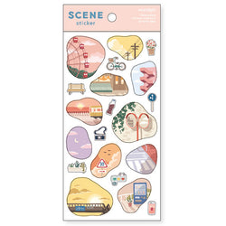 Stickers Scène - Nostalgic | Moshi Moshi Papeterie Japonaise