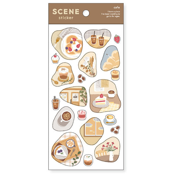 Stickers Scène - Café | Moshi Moshi Papeterie Japonaise