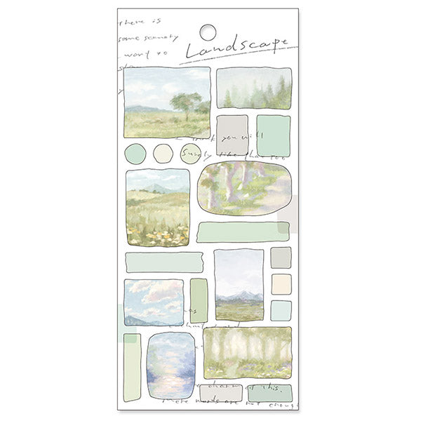 Stickers Landscape Sunlight - Papeterie Japonaise | Moshi Moshi Paris