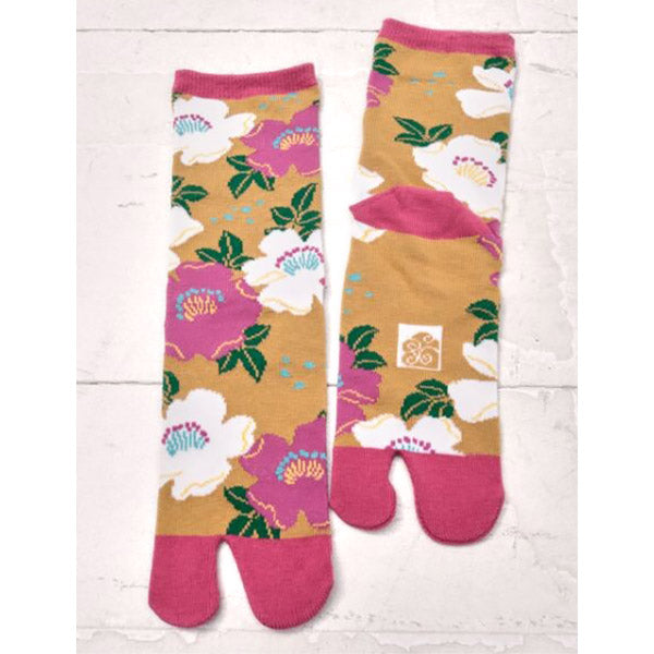 Chaussette Tabi Moutarde - Made in Japan | Moshi Moshi Paris