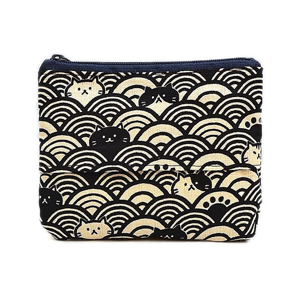 Pochette Chat Waves - Made in Japan | Moshi Moshi Boutique Paris