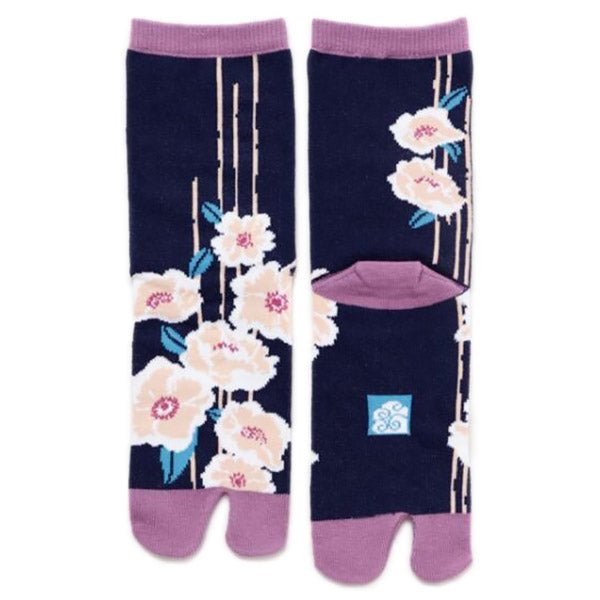 Chaussette Tabi Nara Mauve - Made in Japan | Moshi Moshi Paris