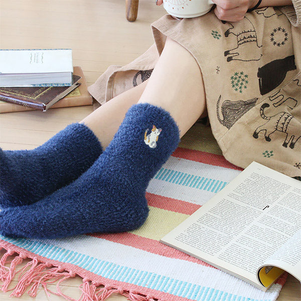 Chaussette D'Intérieur Chat - Kawaii | Moshi Moshi Paris Japon