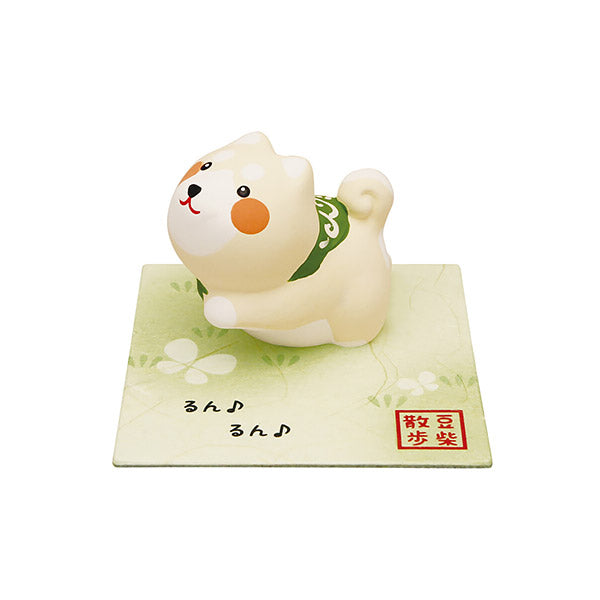 Figurine Shiba Bean Blanc - Kawaii | Moshi Moshi Paris Japan