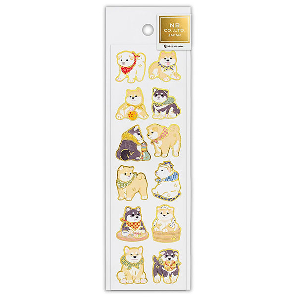 Stickers Baby Shiba - Feuille d'Or | Moshi Moshi Paris Japan