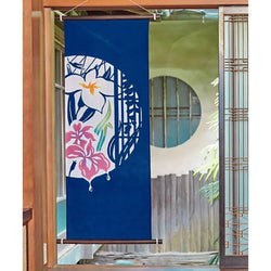 Tenugui Fleur d'Iris - Deco Japonaise | Moshi Moshi Paris